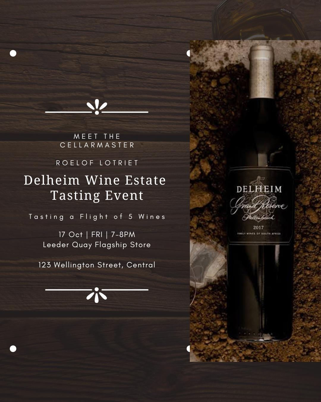 Delheim Wine Estate Tasting Event