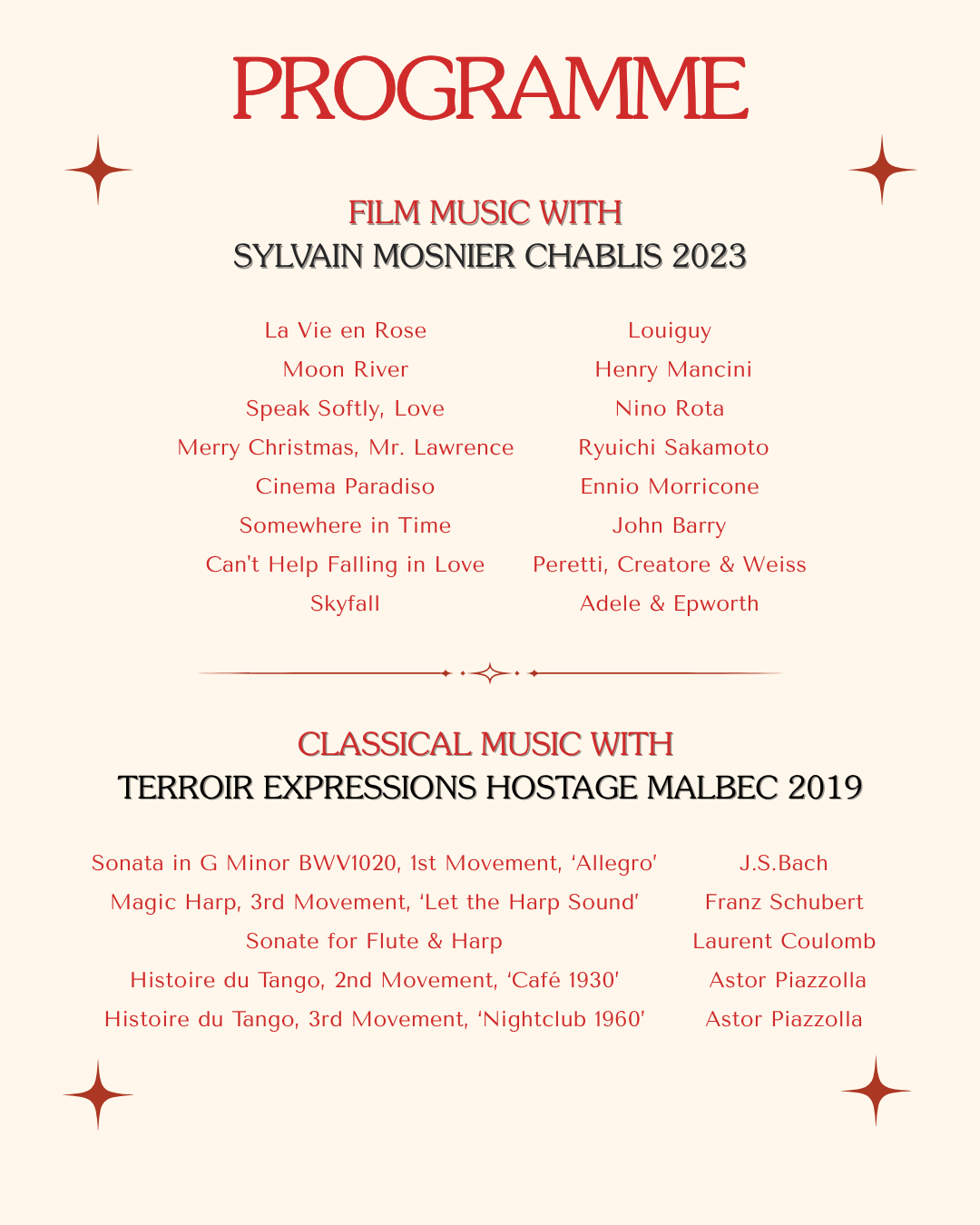 ‘Une Soirée avec Flûte et Harpe’