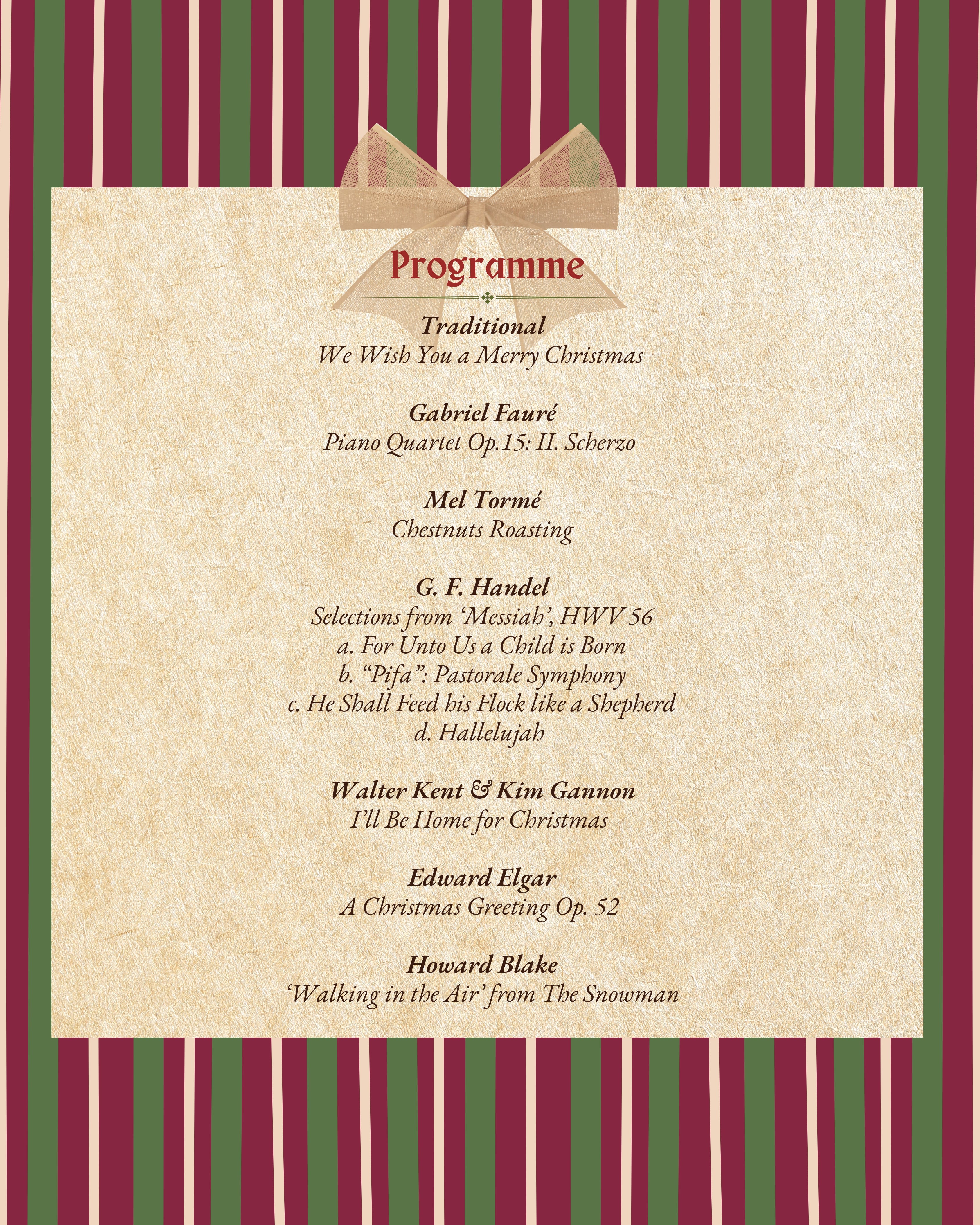 A Christmas Greeting from the Phoenix Quartet